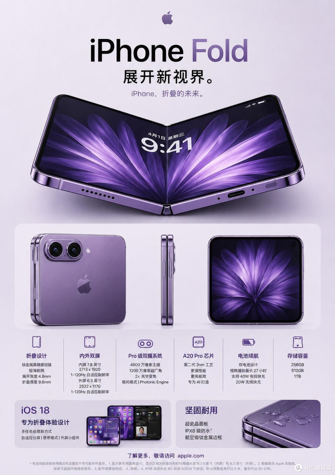 iPhone Fold 终于来了!苹果憋了7年的大招✨
