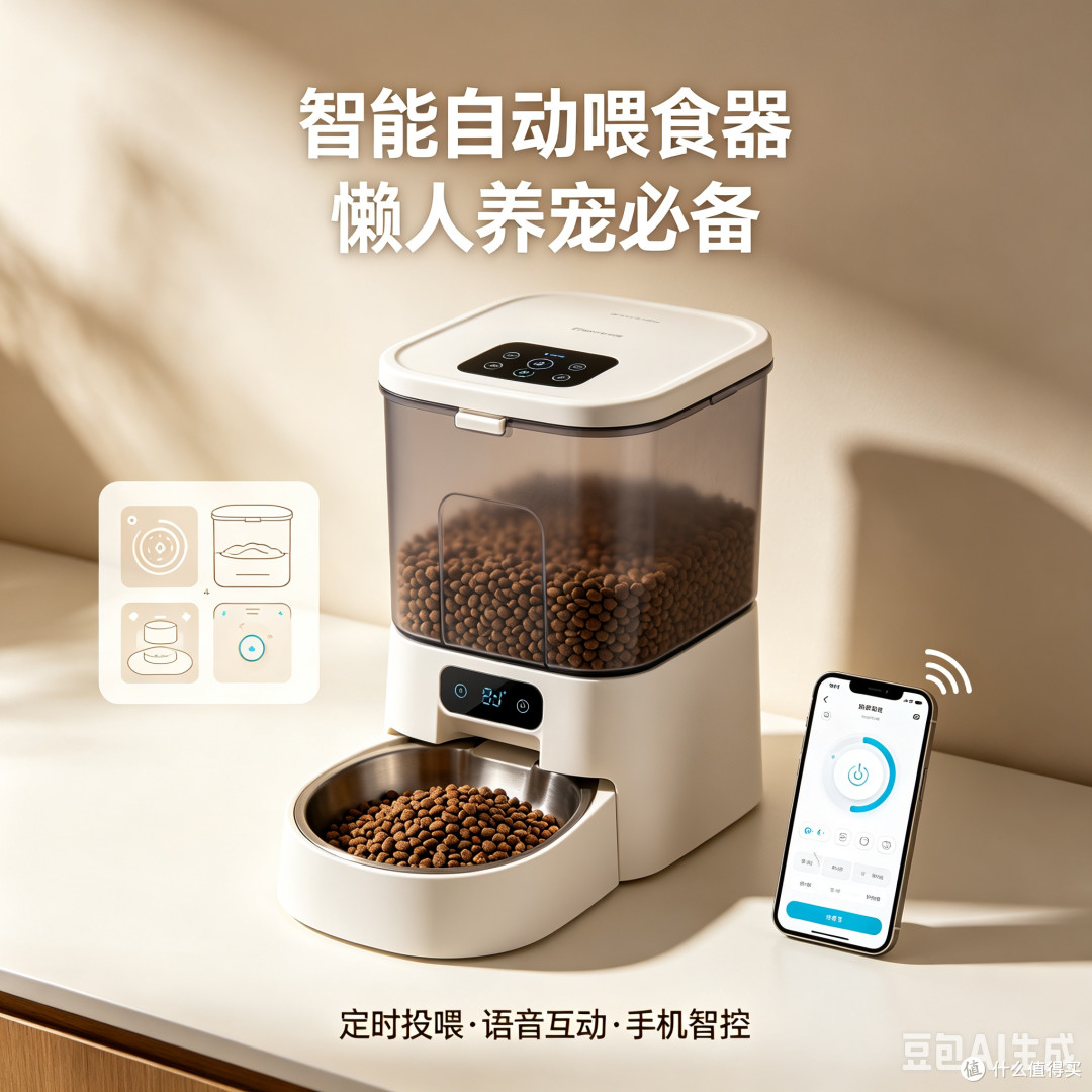 智能喂食器定时定量出粮