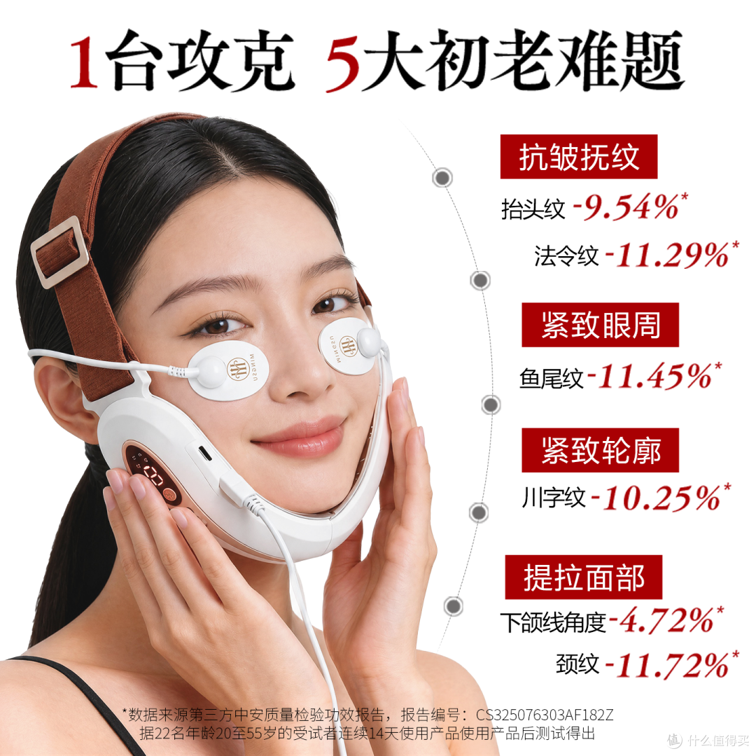 名塑红蓝光V脸美容仪实测:曾黎同款“法令纹熨斗”,值不值得入