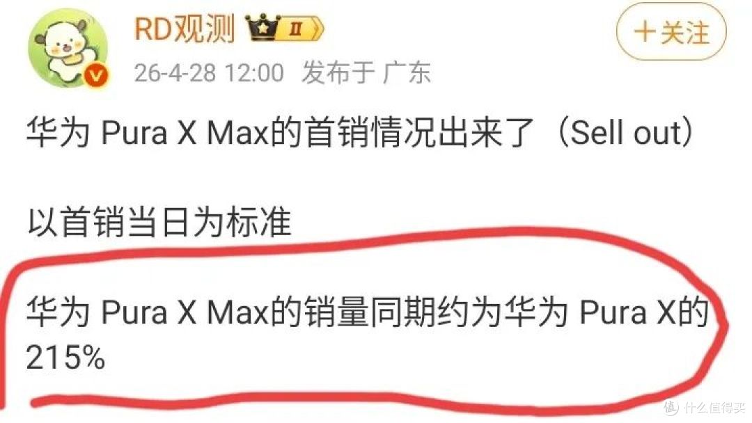 余承东没有吹牛:华为大阔折叠手机Pura X Max真的火了