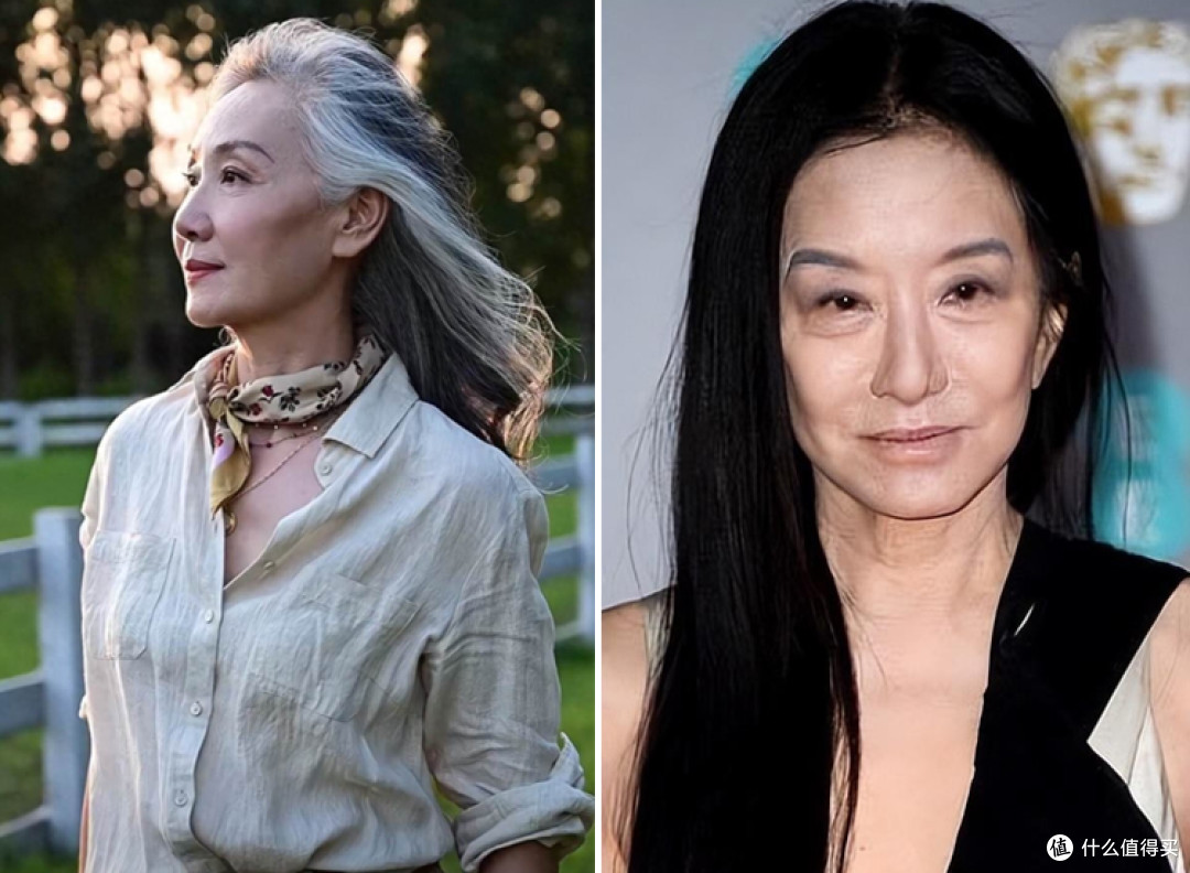 为什么说:七八十岁女人,留白发比黑发更有气质?看对比图就懂了