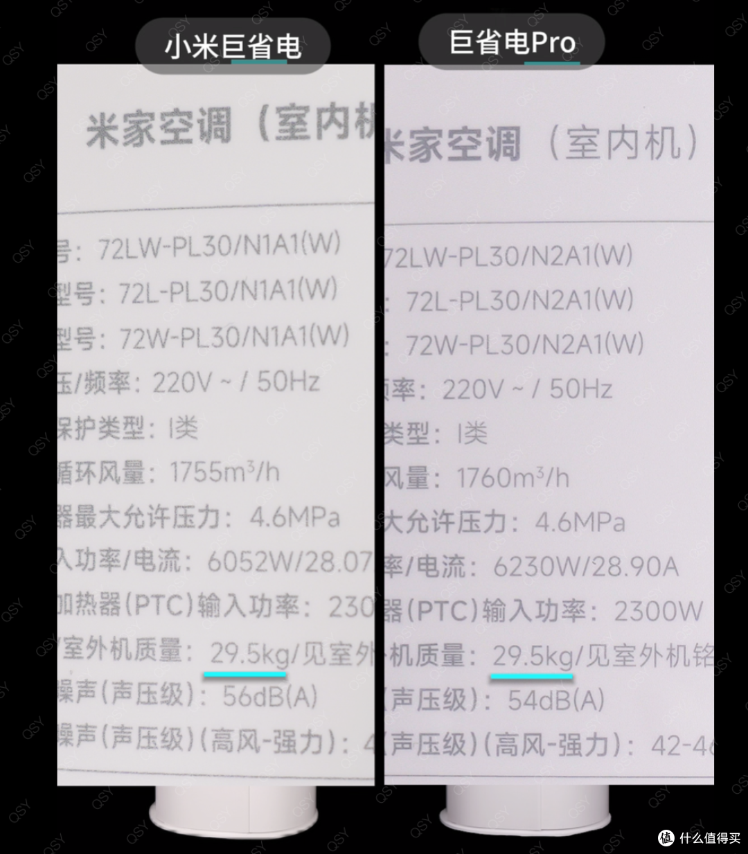 26款小米巨省电和巨省电Pro 3匹对比拆机 大双排冷凝器160W电机