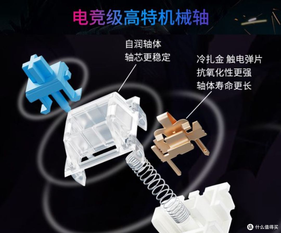 前行者 TK900 黑轴键鼠套装，游戏办公双在线！