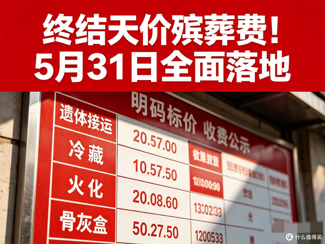 重磅！殡葬暴利彻底消失，全国统一执行！5月1日起全面明码标价