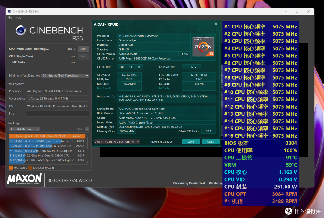 9950X3D2+X870E DARK HERO：模拟游戏与生产力终极答案，618必看