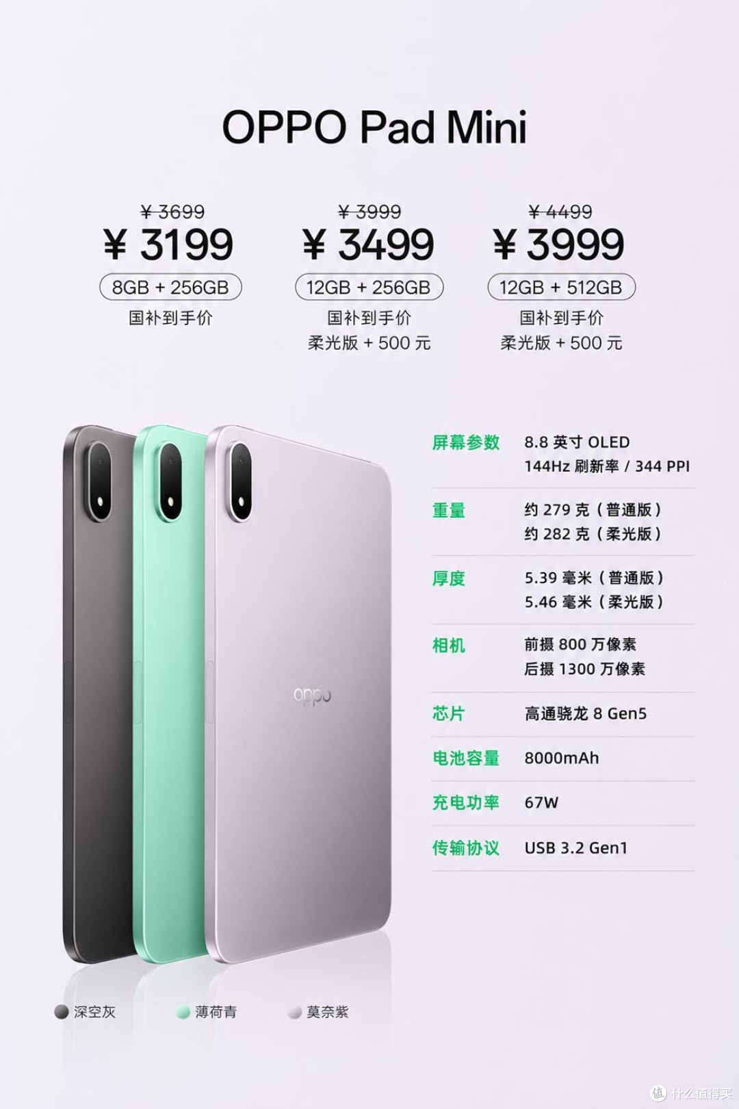 OPPO Pad Mini怎么选?12+256GB直接闭眼冲✨