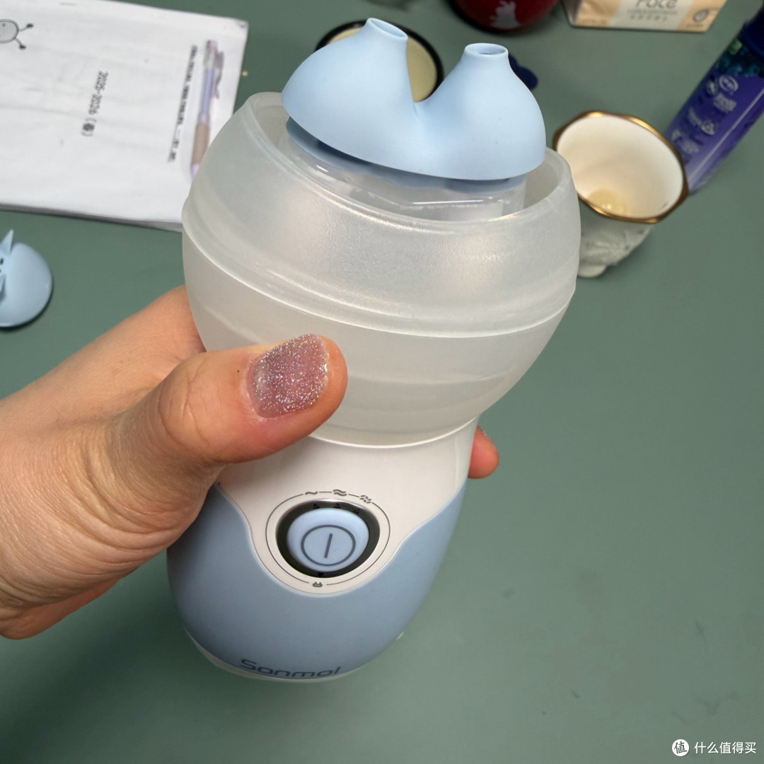 目前在用的是双头电动洗鼻器