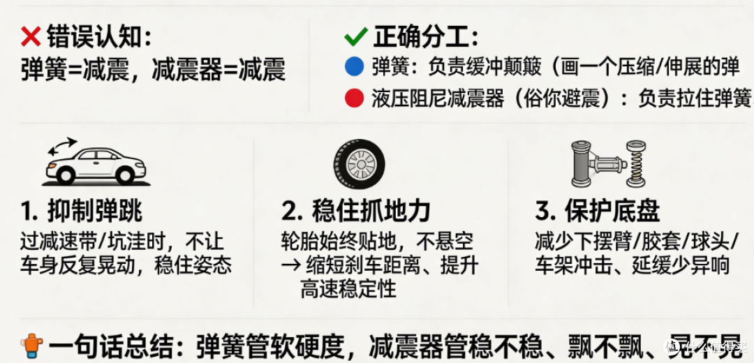 别等底盘散架才换减震器!更换标准 + 异响判断 + 避坑全攻略