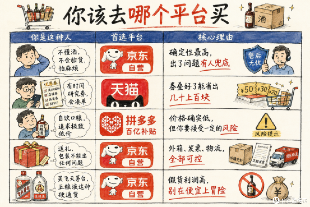 26年买酒渠道攻略:不同平台差价最高有30%?哪个渠道买酒划算?