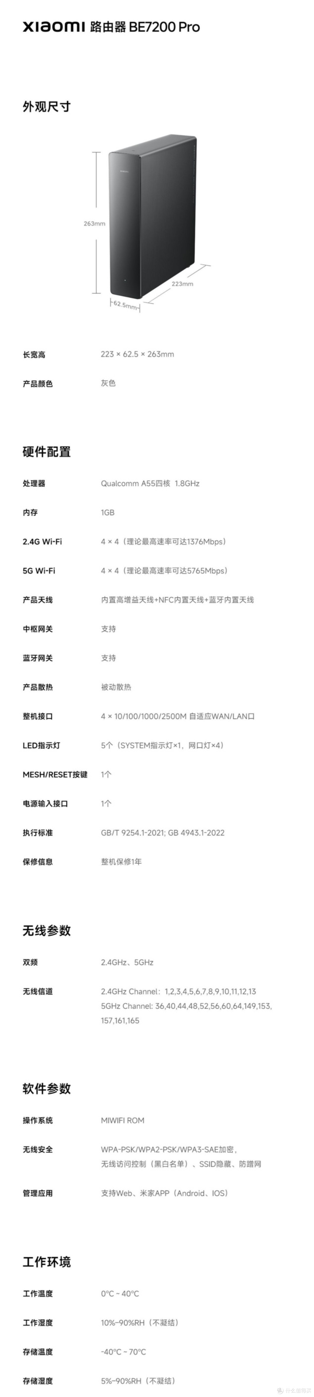 小米路由器BE7200 Pro 预约开启,首销到手价1039元
