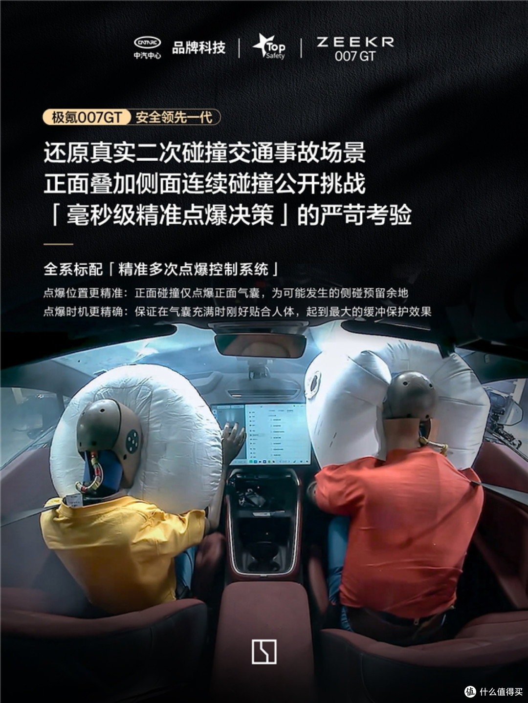 极氪007GT用两次撞击证明:高强钢车身+毫秒点爆,连环事故也不怕