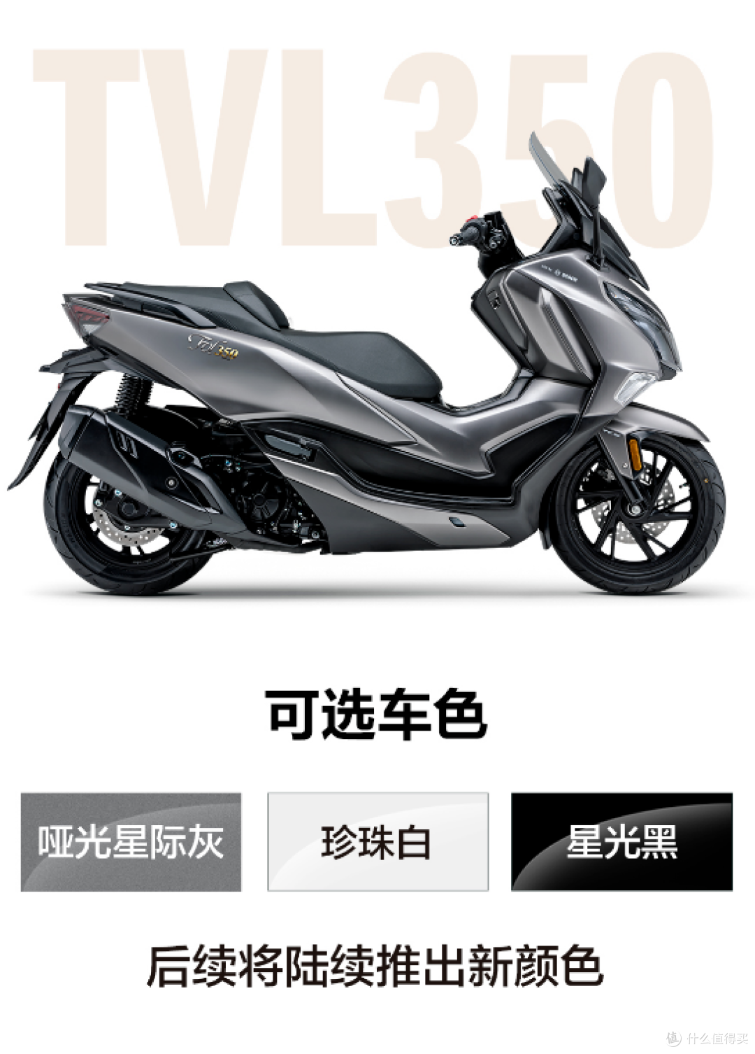 佛沙 350要小心了!豪爵 TVL350大踏板车配置 参数曝光,谁更强?
