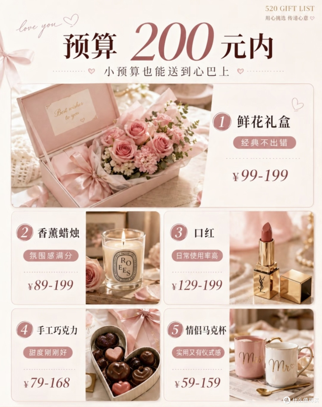 520送女友|我的零踩雷送礼清单,按预算抄作业不翻车