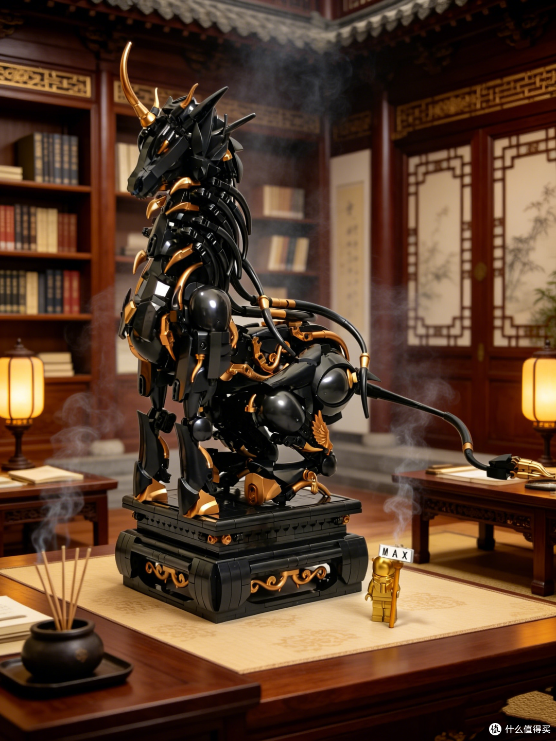 花了10多小时拼獬豸,值吗?你看成品图。