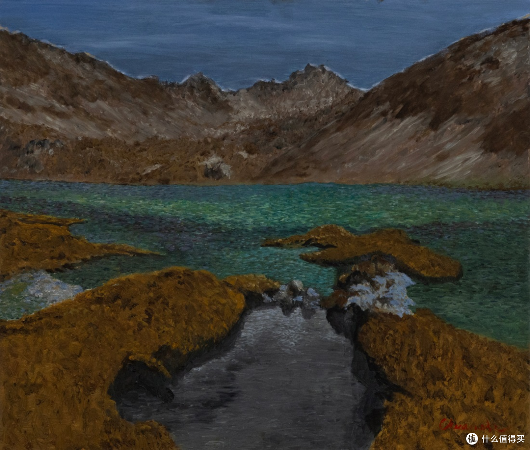 川石作品 返景·复照4 布面油画 80×100cm