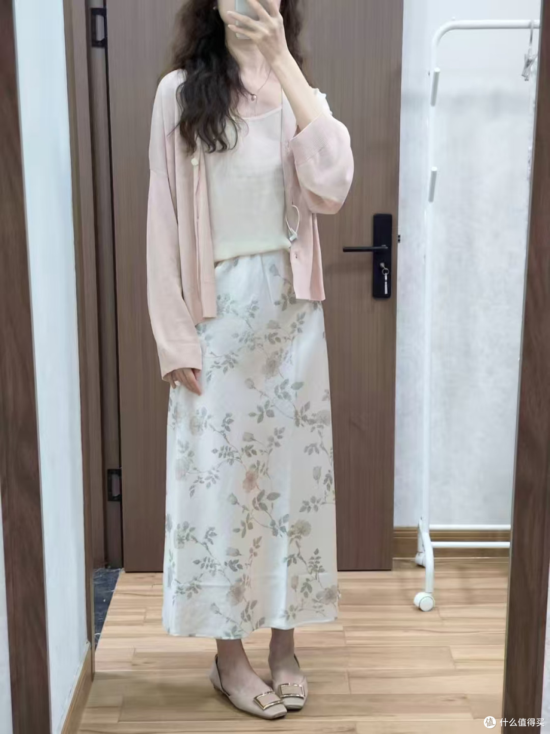 Emilyying粉色亚麻莱赛尔针织开衫|把温柔与清凉穿在身上