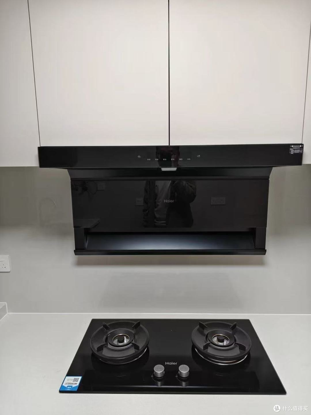 海尔大嘴 C61Pro 烟灶套装,大吸力 + 顶侧双吸,油烟秒无踪!