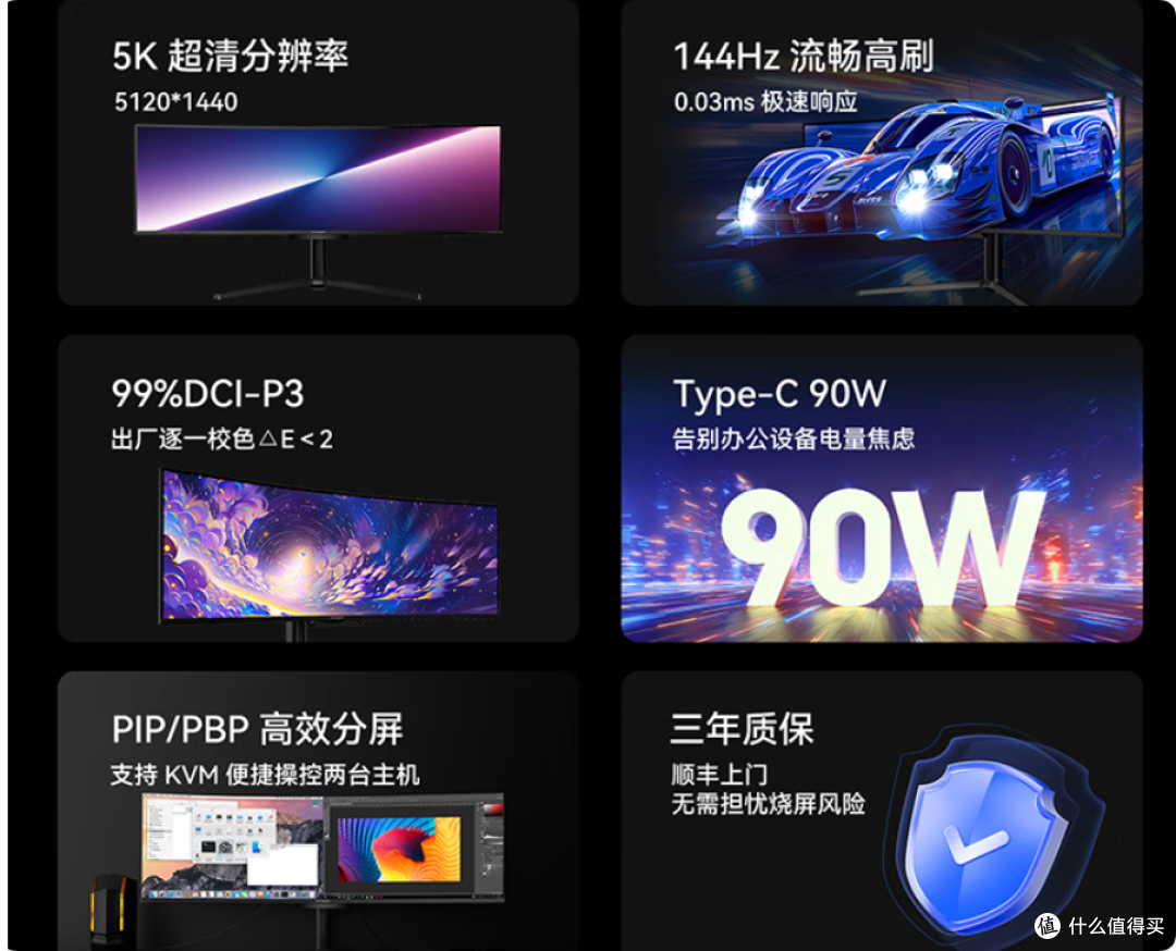 联合创新49英寸准5K带鱼屏OLED显示器49Q1R,只要4399元?