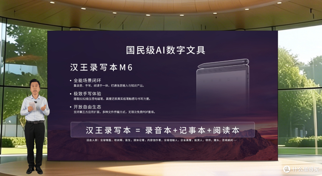 定位千元级!汉王录写本M6发布:整合多模态AI,录、写、看三合一