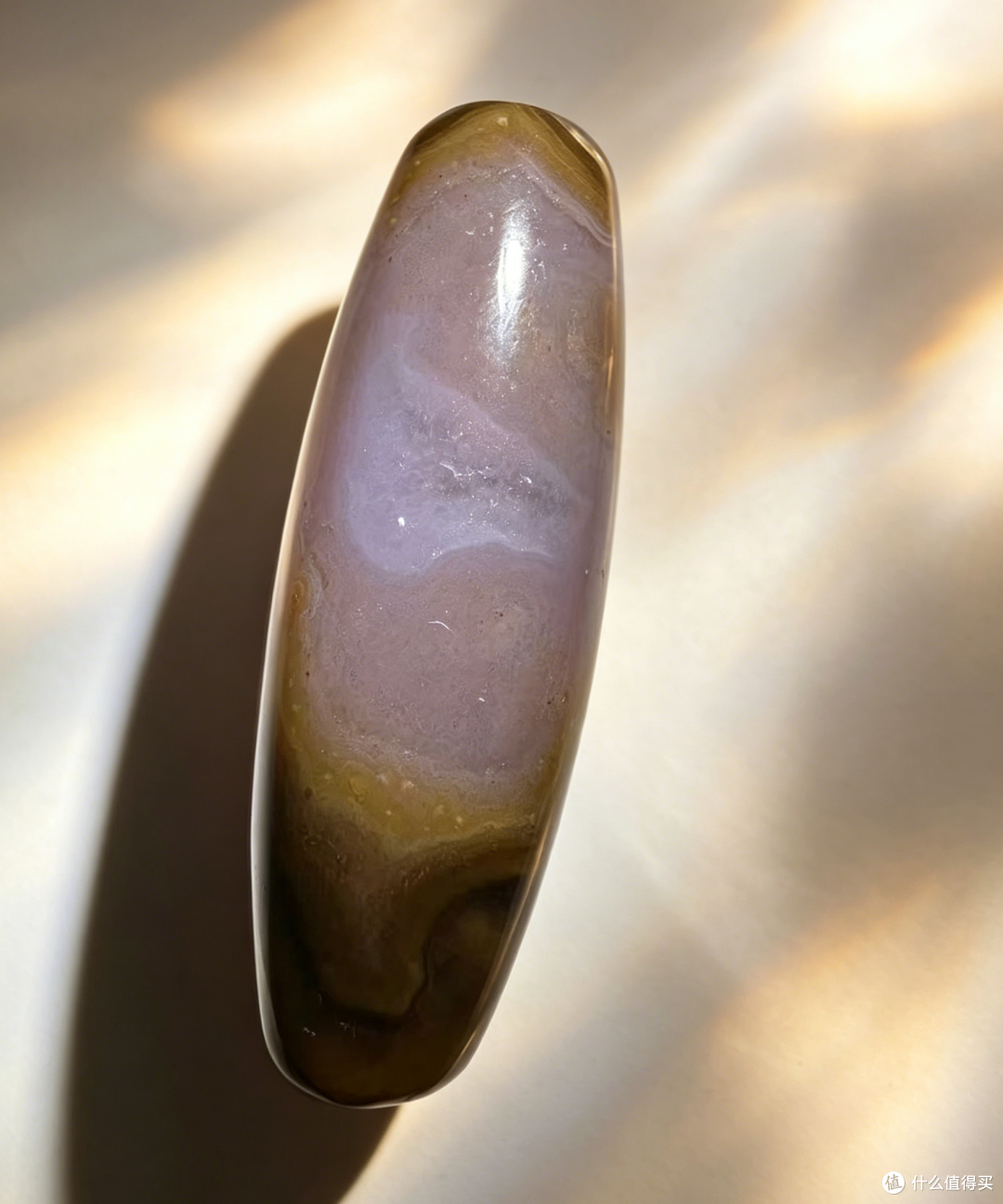 改良款实测｜传统天珠笨重闲置？这款狼山石素面天珠更适配现代人
