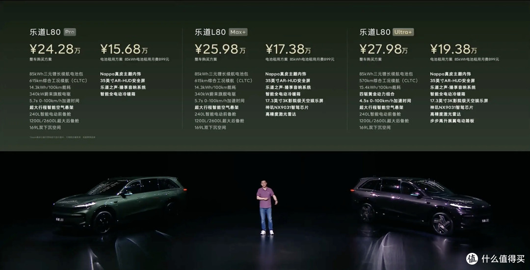 乐道新车上市,L80与L90有何不同?租电15.68万,对比竞品怎么选