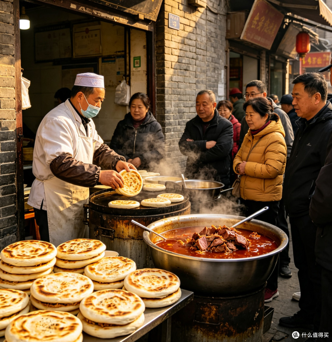 西安老城烟火|藏在巷子里的地道肉夹馍味道