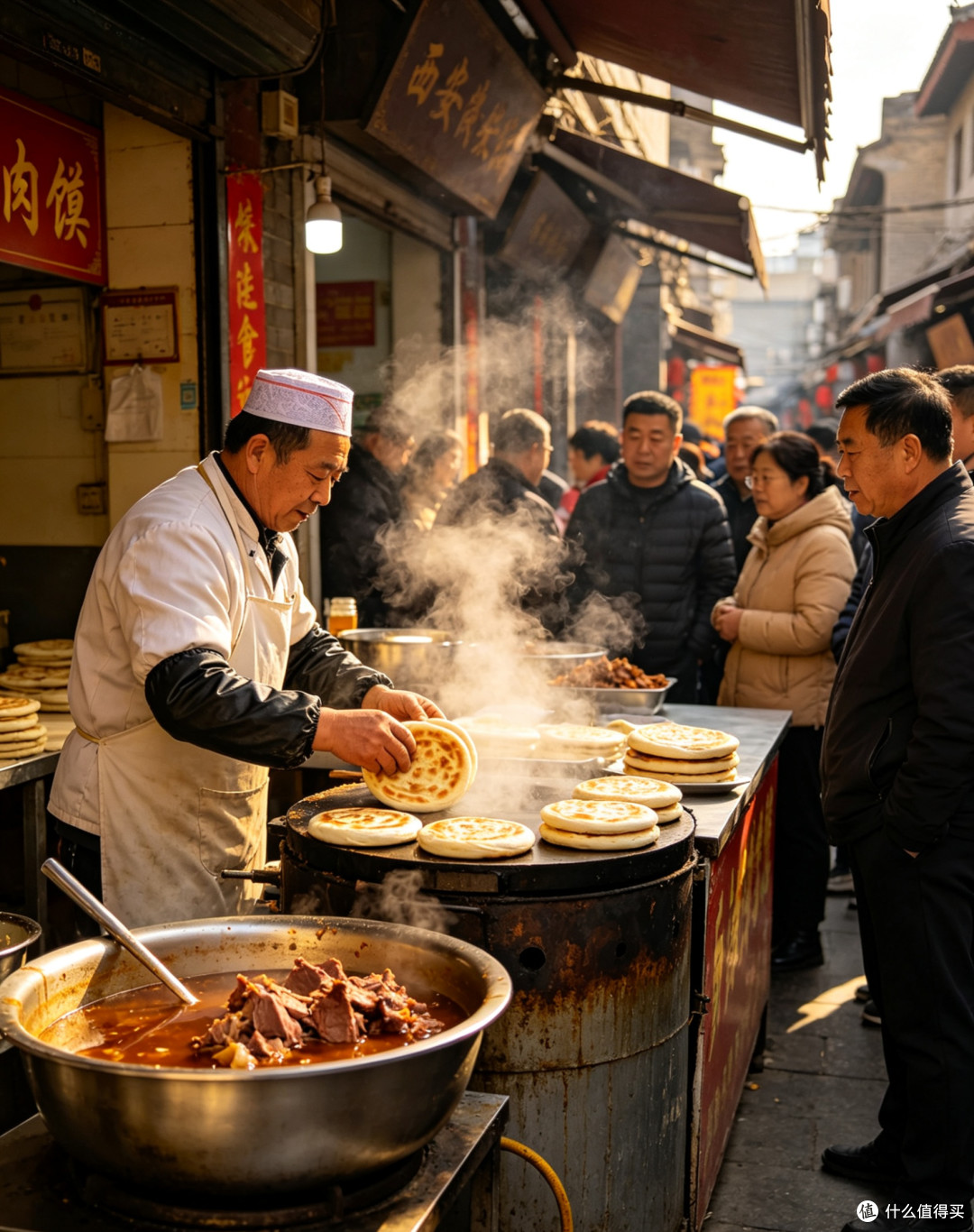 西安老城烟火|藏在巷子里的地道肉夹馍味道