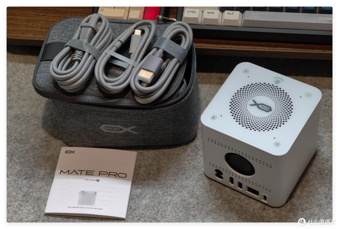 80Gbps 双UBS4 扩展坞，供电/存储/网口/音响 — 零刻 Mate Pro