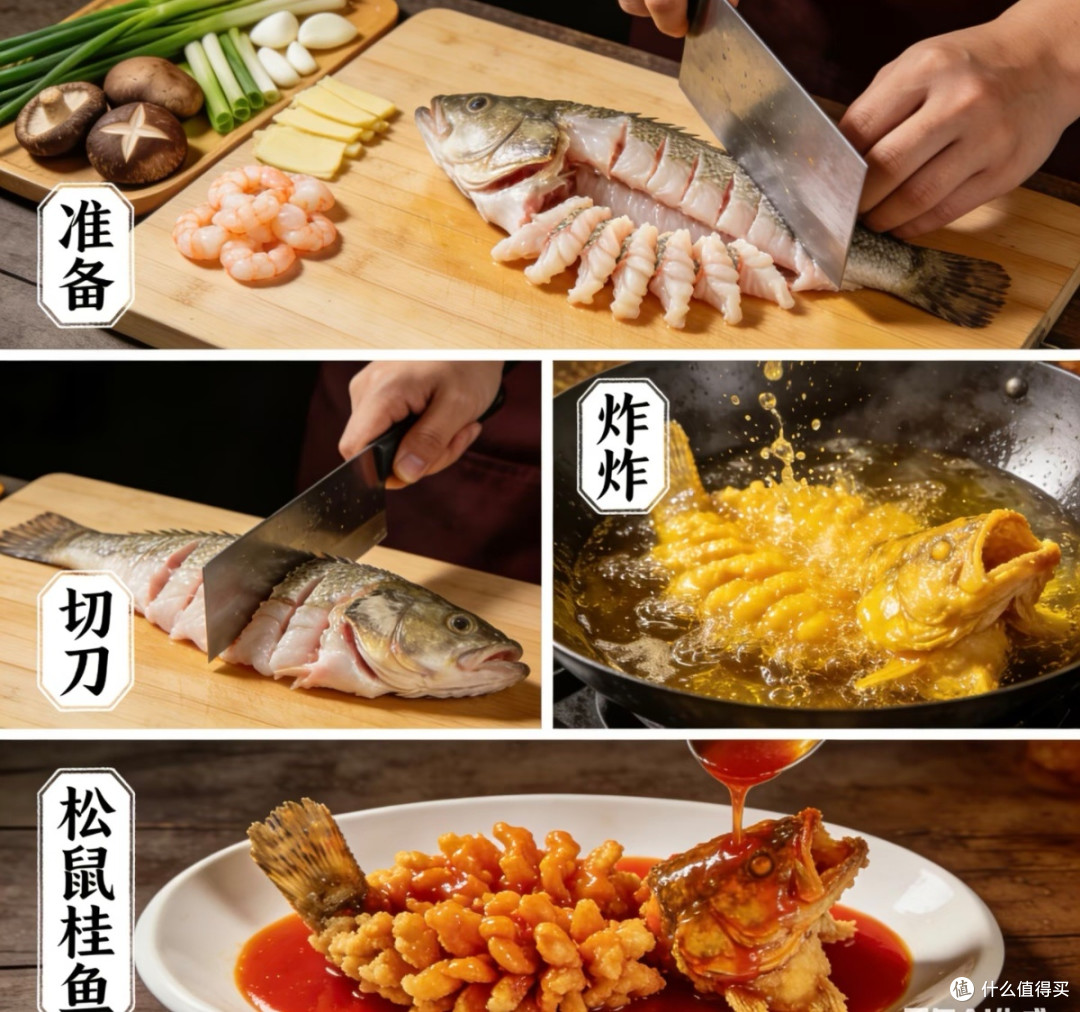 松鼠桂鱼:酸甜酥脆的家常做法