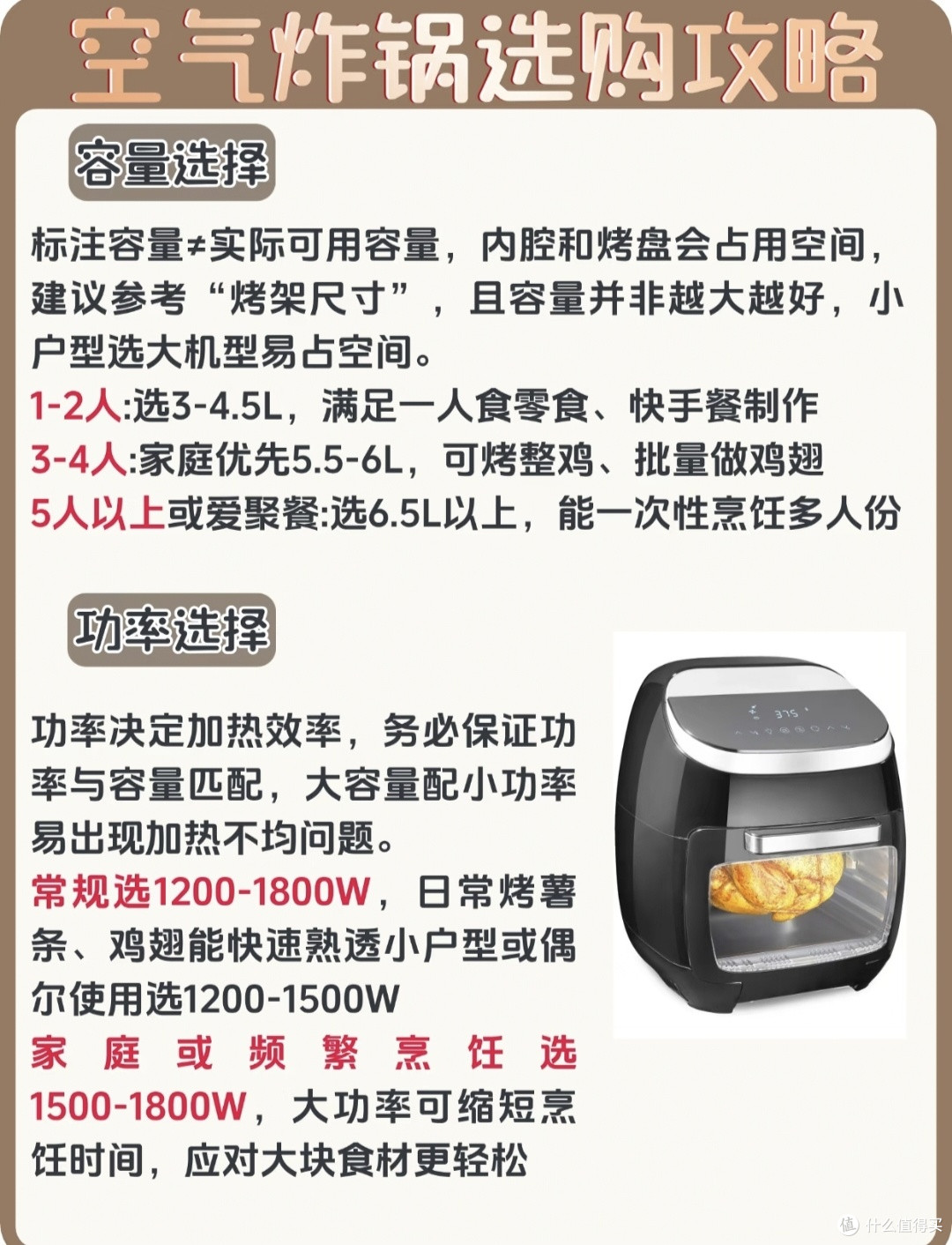 保姆级空气炸锅选购|新手照着买就对了