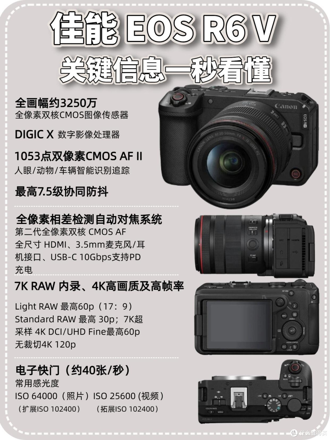 佳能EOS R6 V|这台微单直接杀疯了🔥