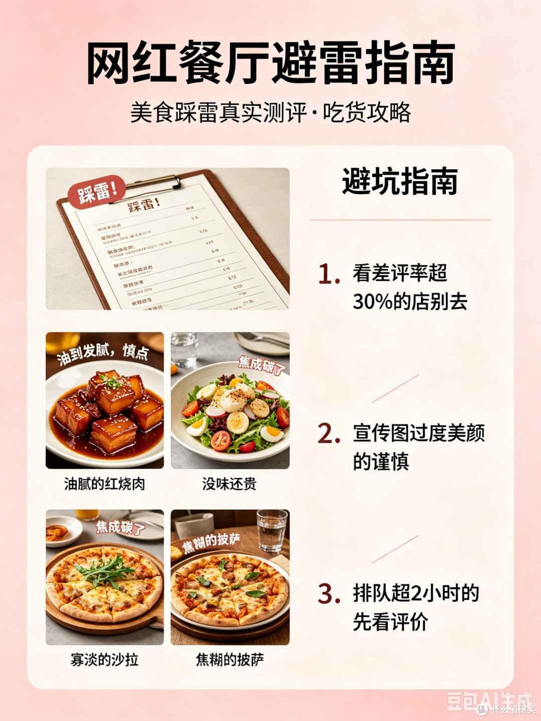 网红餐厅避雷指南:真实体验分享