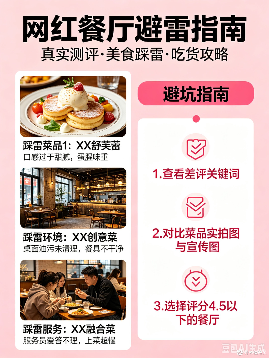 网红餐厅避雷指南:真实体验分享