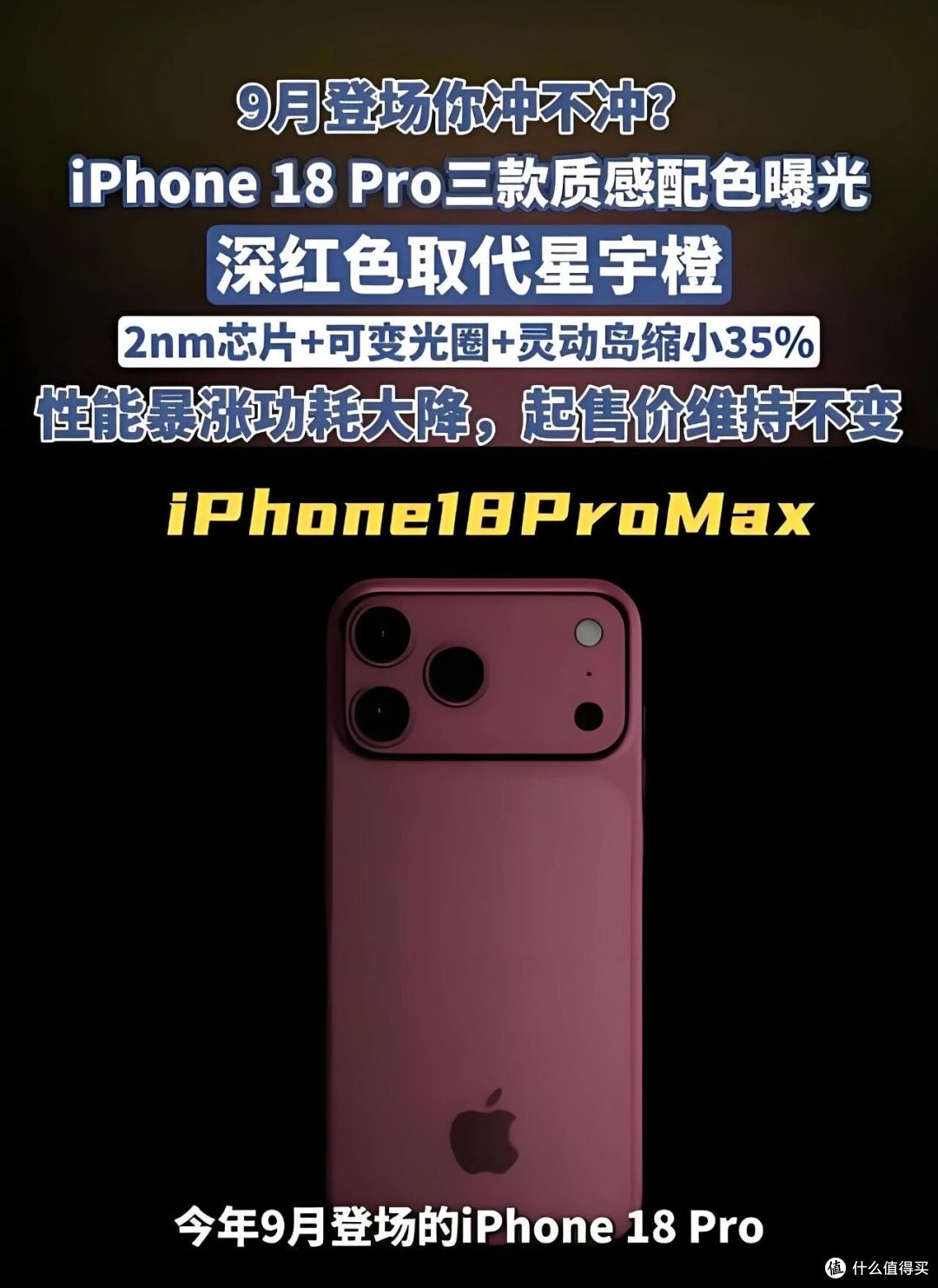 iPhone 18 Pro彻底藏不住了:可变光圈、2nm芯片、灵动岛缩小!