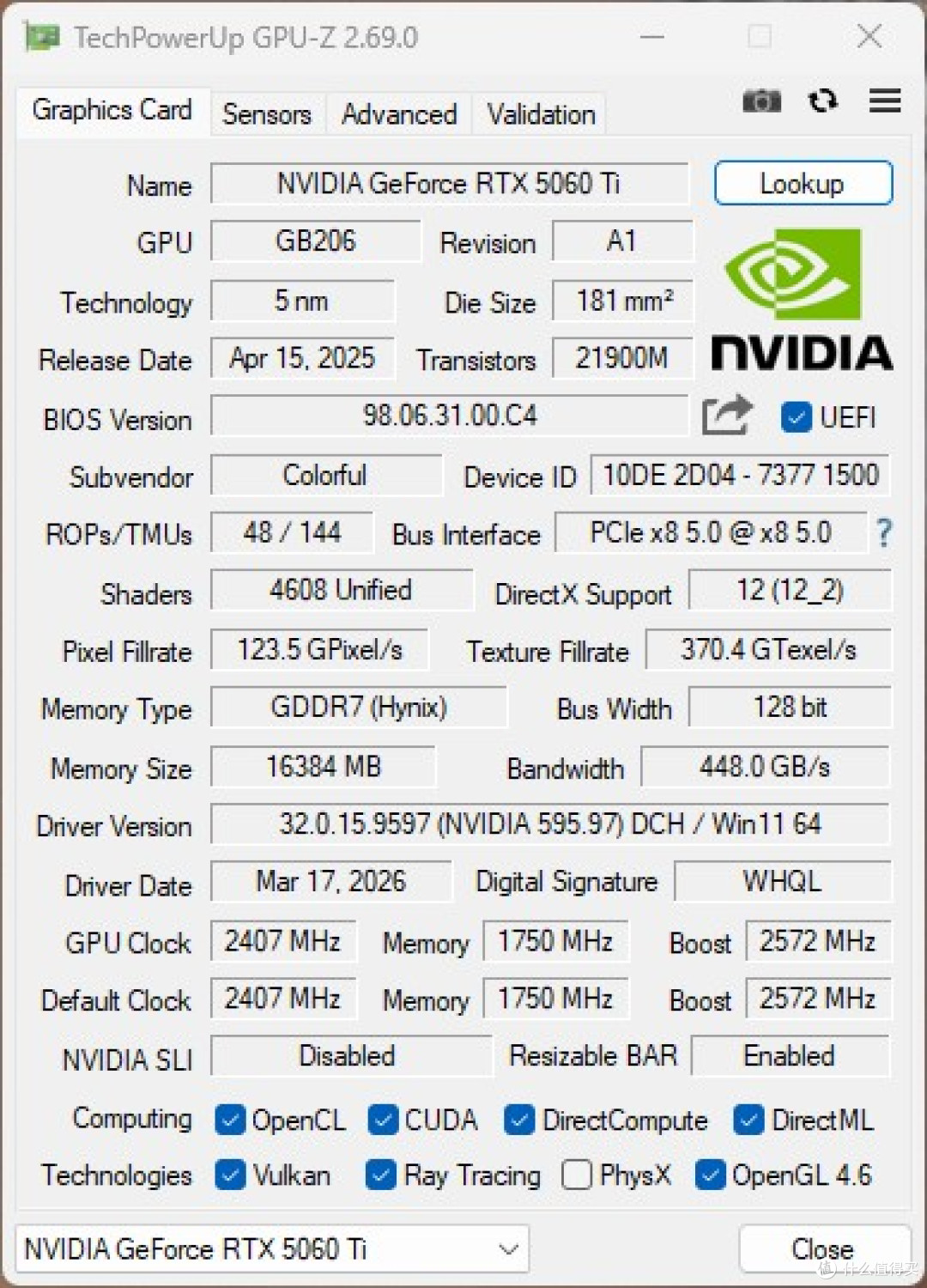 黑白双配色、背插可选,iGame RTX 5060 Ti Ultra W OC 装机实测