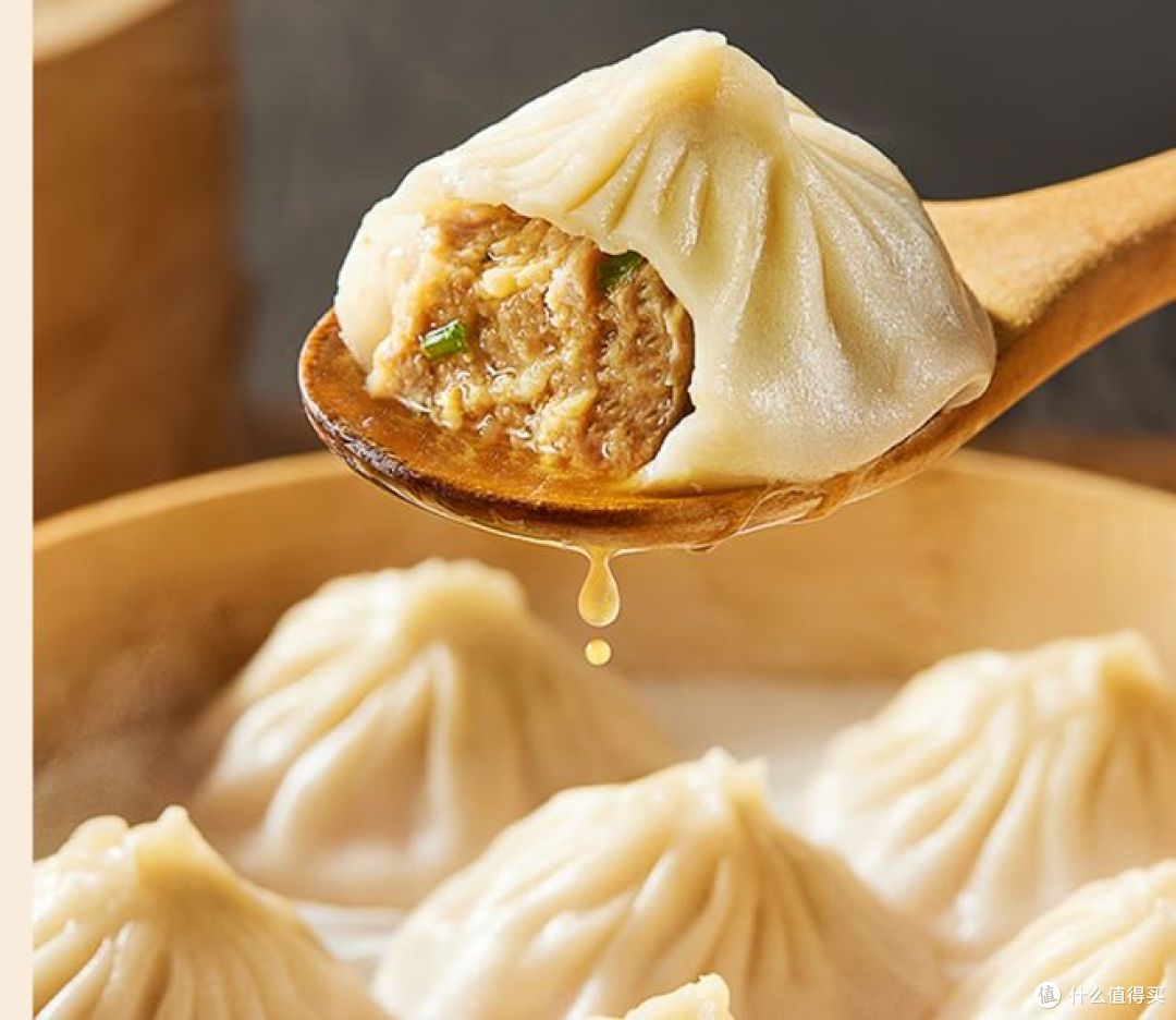 一口爆汁鲜醇入味!思念鲜美猪肉灌汤小笼包,懒人早餐天花板