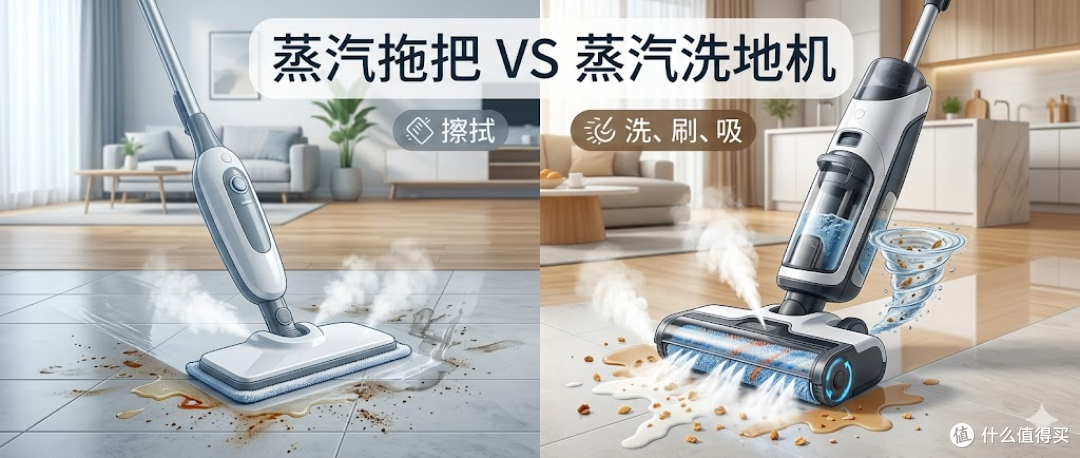 蒸汽拖把 vs 蒸汽洗地机:2026年终极选购指南,一篇看懂!