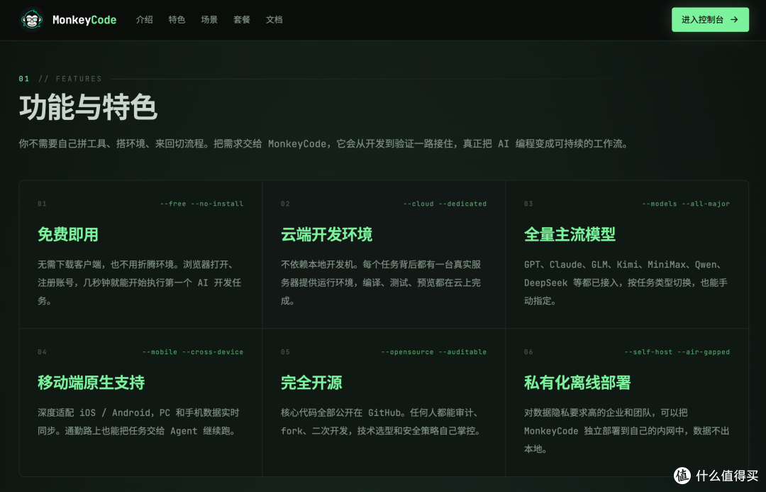 团队开发环境管理工具 MonkeyCode:统一配置、新人秒上手