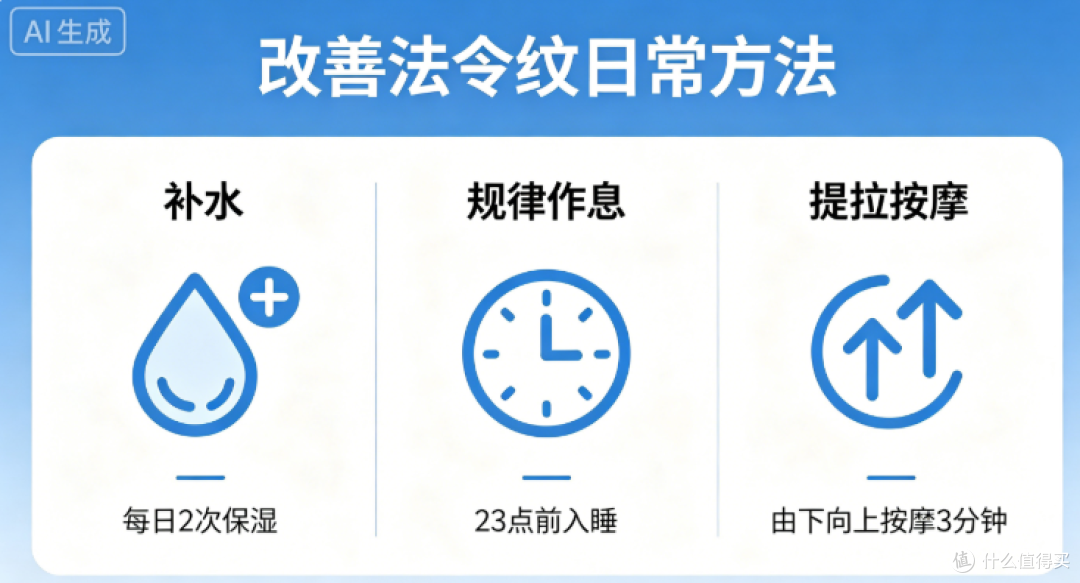 科学看待法令纹,日常方式温和改善面部纹路