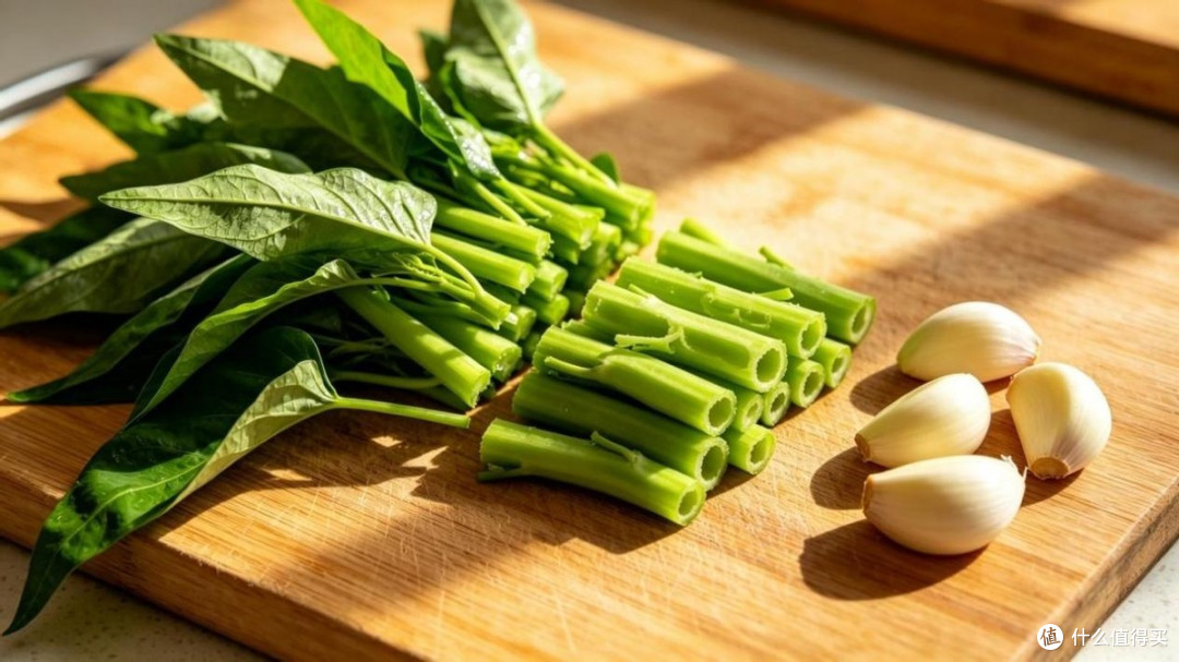 夏天炒空心菜总发黄?学会这个技巧,翠绿爽口全家都爱吃