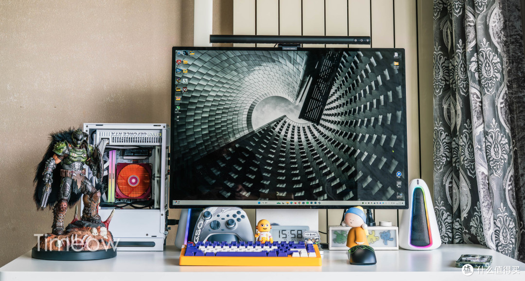 大男孩的快乐!618改造游戏桌面:ITX+8K鼠标手柄+挂灯音箱全安排
