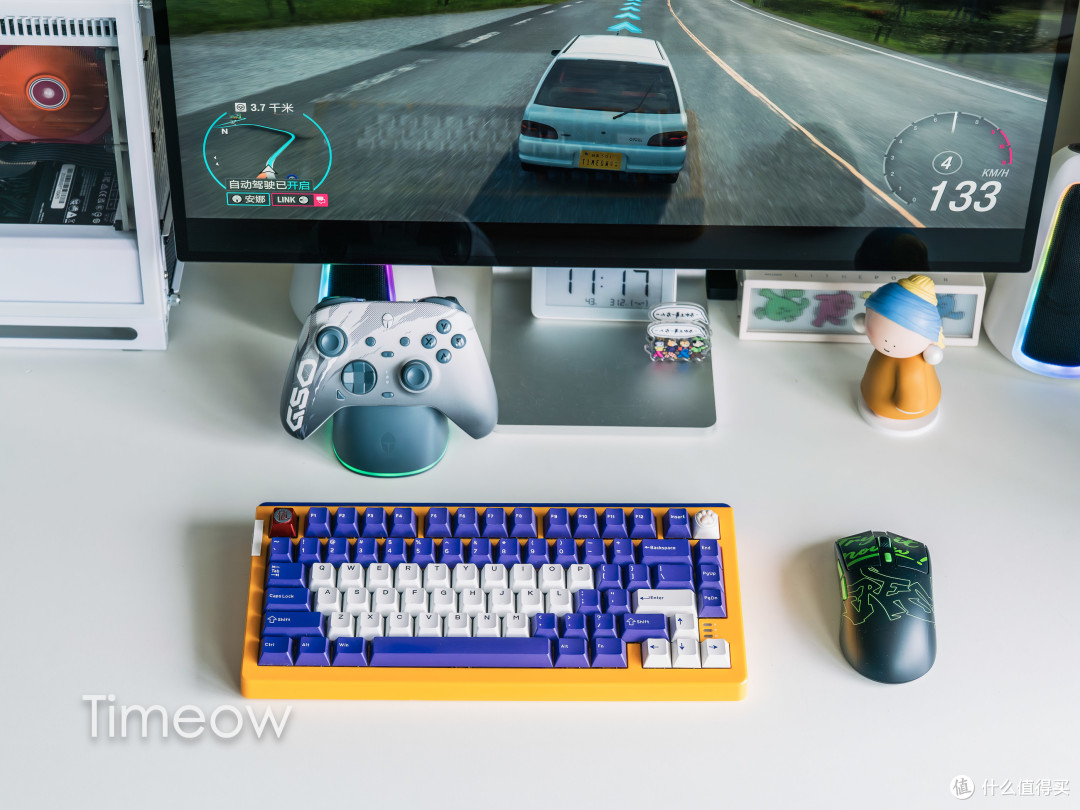 大男孩的快乐!618改造游戏桌面:ITX+8K鼠标手柄+挂灯音箱全安排