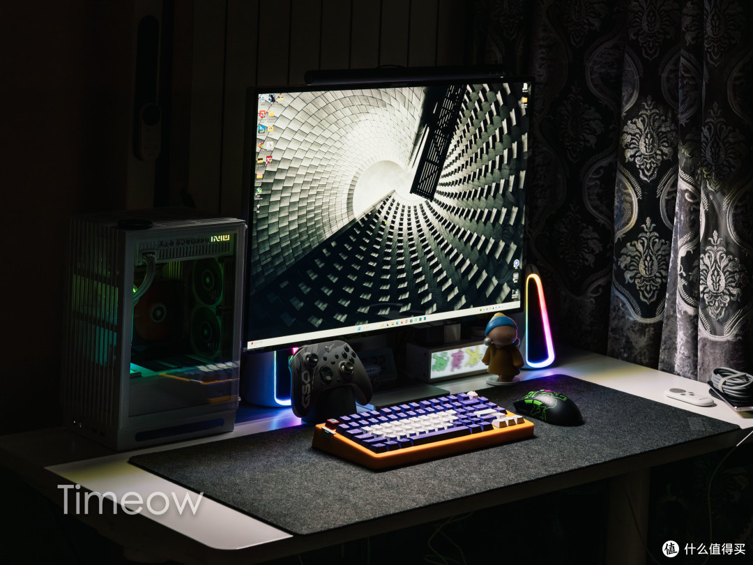 大男孩的快乐!618改造游戏桌面:ITX+8K鼠标手柄+挂灯音箱全安排
