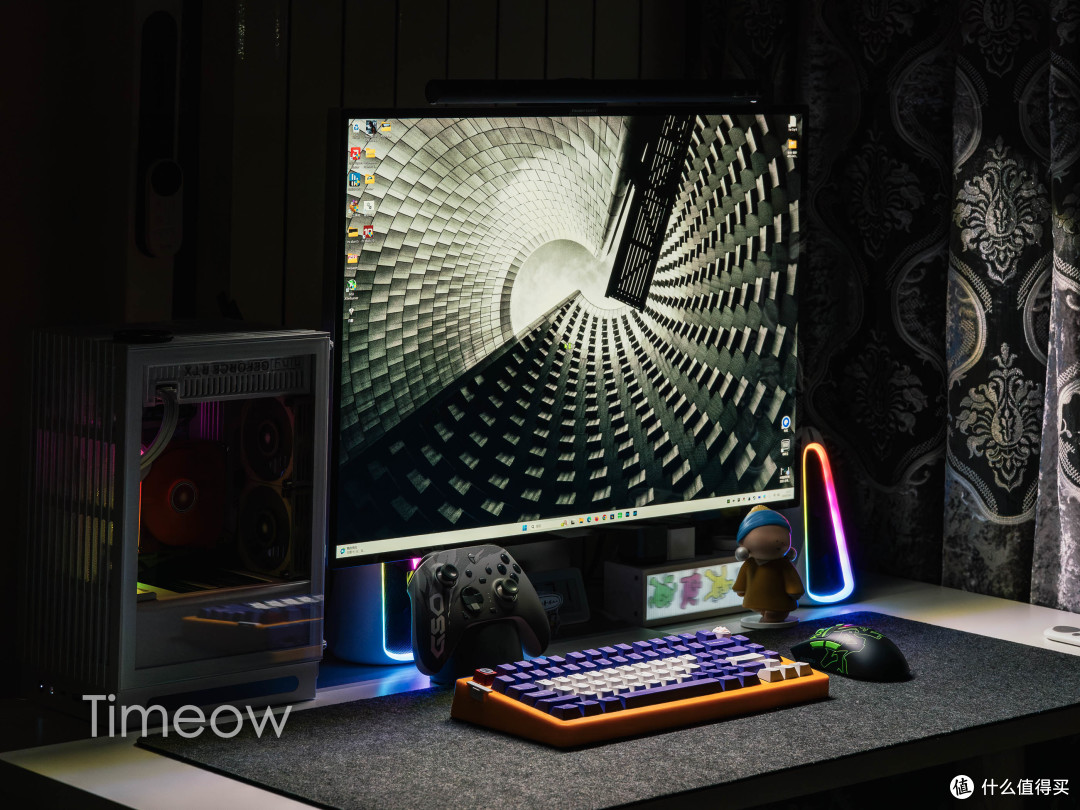 大男孩的快乐!618改造游戏桌面:ITX+8K鼠标手柄+挂灯音箱全安排