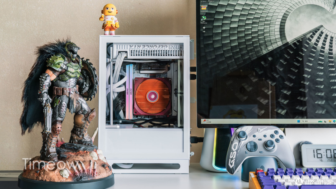 大男孩的快乐!618改造游戏桌面:ITX+8K鼠标手柄+挂灯音箱全安排