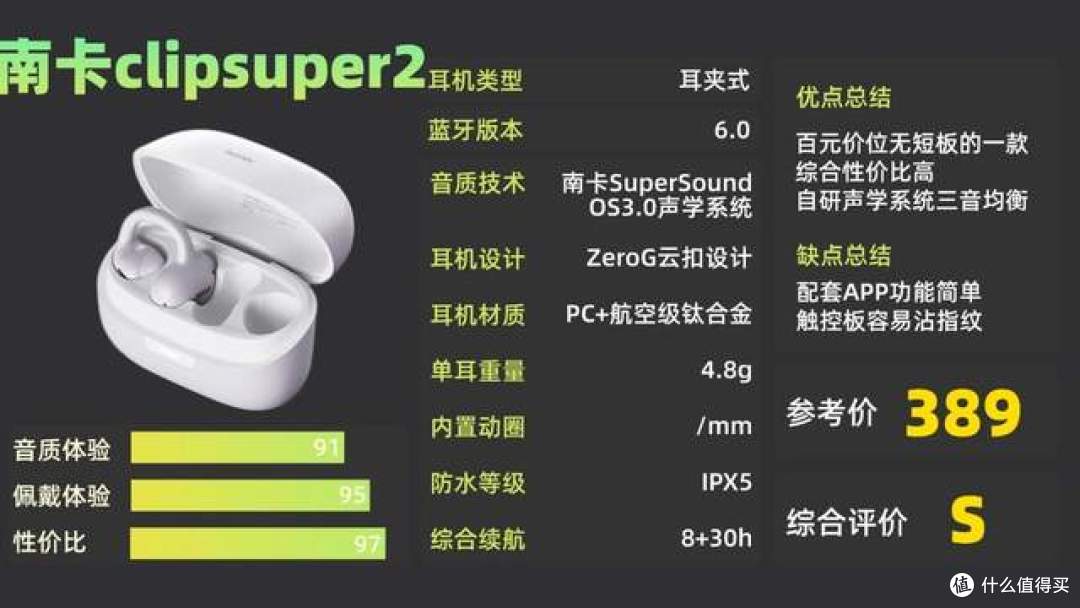 耳夹式耳机哪款性价比高?南卡、华为、荣耀耳夹式耳机实测对比