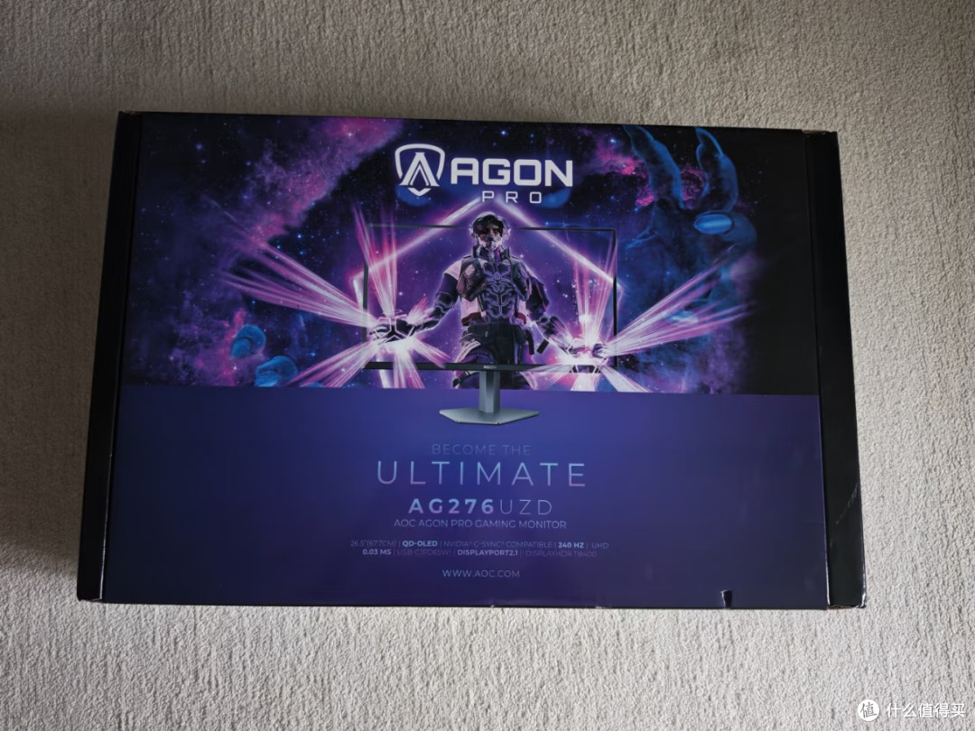 AOC爱攻AG276UZD,4K 240Hz QD-OLED电竞屏体验拉满