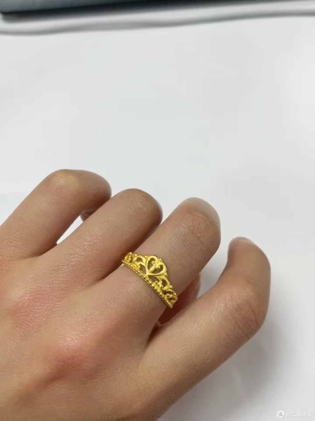 👑周生生在逃公主皇冠戒指|足金开口 + 爱心皇冠 少女心封神