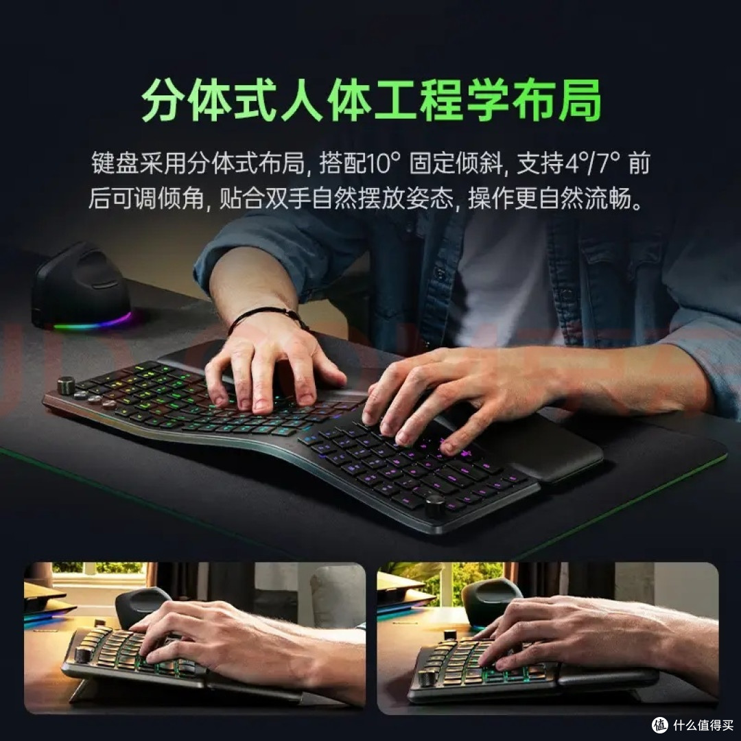 雷蛇Pro Type Ergo键盘体验:舒适高效