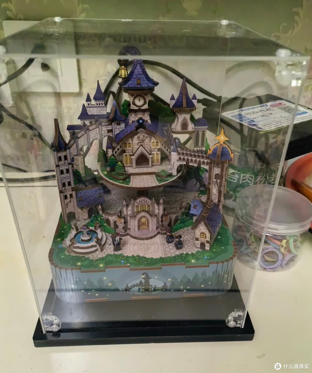 六一神仙礼物!同趣魔法城堡八音盒积木太治愈